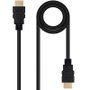 Nanocable Cable HDMI V2.0 4K@60Hz 18Gbps, 1 m, Negro